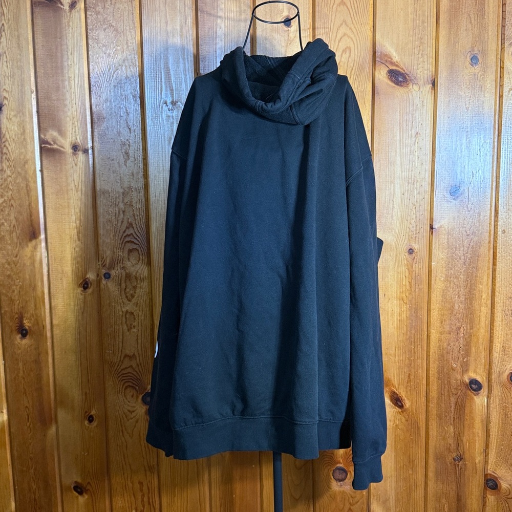Carhartt Black Men's Pullover Hoodie size 2XL black and white hoodie loose fit - Picture 5 of 5